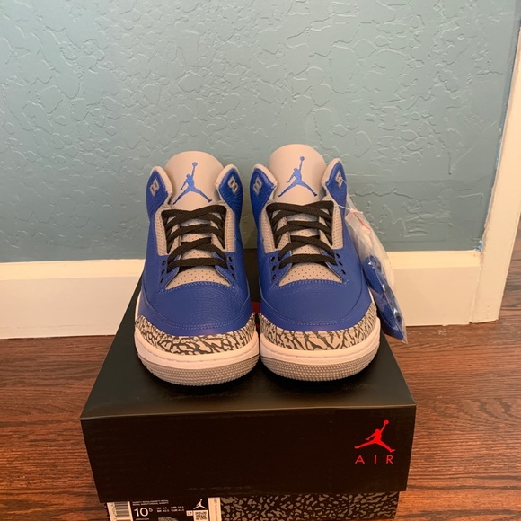 Jordan 3 Blue varsity cement - Picture 2 of 11
